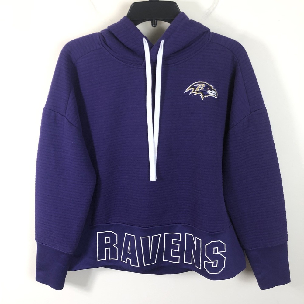 Baltimore Ravens NFL Teens Apparel Hoodie Sweatshirt Teens Sz L 11/13 Purple